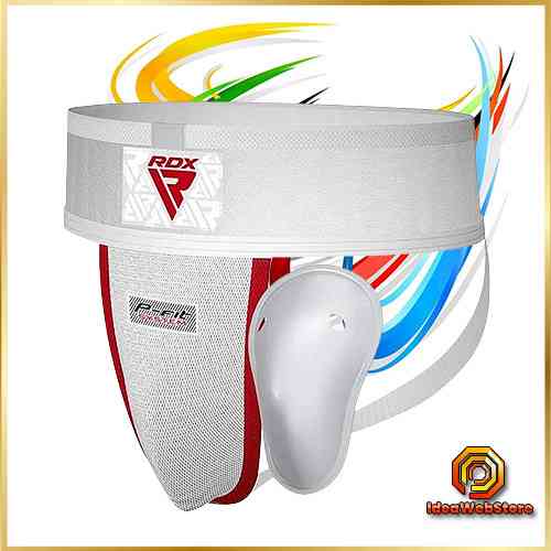 Захист паху RDX H1 Supporter White Plus L – боксерський бандаж з гелевою чашкою та широким поясом для боксу, MMA, кікбоксингу Київ