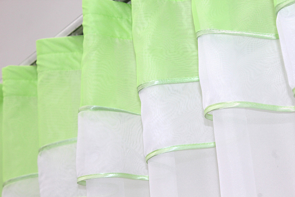 Кухонная гардина VR-Textil № 036к арка белый с салатовым 280х170 см (52-0398) Киев - изображение 3