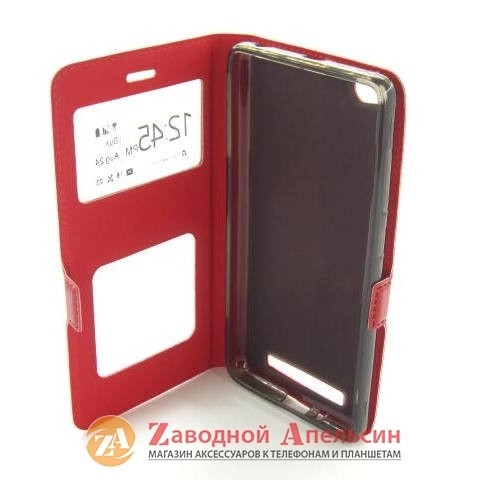 Чохол книжка Xiaomi Redmi 3 4A Smart Case (червоний) Одеса - фото 6