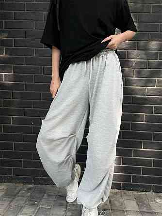 Жіночі стильні оверсайз штани двонитка Одеса