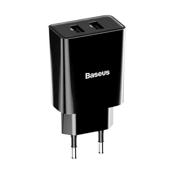 Зарядка 2x USB 10.5Вт 2.1А чорна Baseus CCFS-R01 Киев