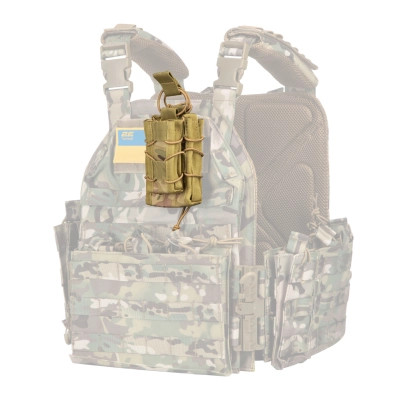 Подсумок 2E подвійний, камуфляж (2E-MILTACDPOUCH-Y-CC) Винница - изображение 2