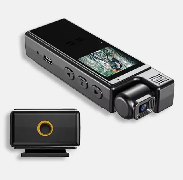 Видеокамера нагрудная Wi-Fi аккумуляторная боди камера с дисплеем 1.3 дюйма регистратор с фиксацией клипсой UKC L9 Коломыя - изображение 3