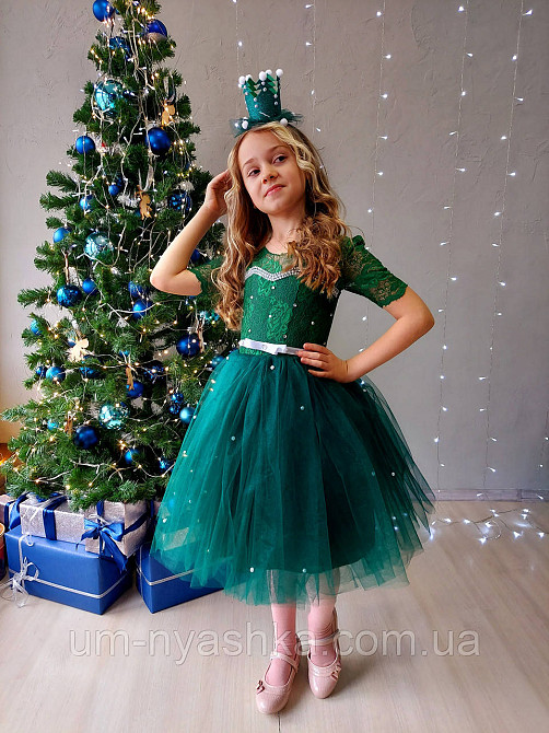 Платье Лягушки зеленое пышное платье изумрудное Кривой Рог - изображение 4