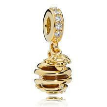 Срібна підвіска-намистина Пандора  "Солодкий мед" в позолоті   767044CZ MasterSem Київ - фото 1