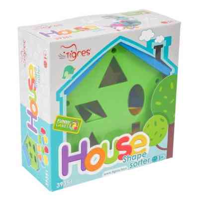 Розвиваюча іграшка Tigres сортер Будиночок розвиваючий червоний (39351) Вінниця