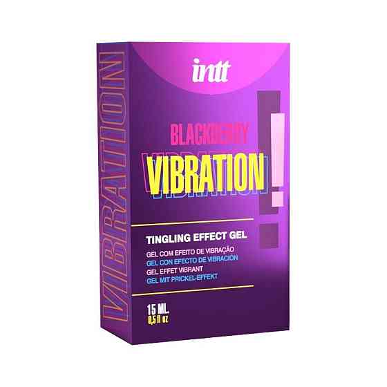 Рідкий вібратор Intt Vibration Blackberry (15 мл) зі смаком ожини Sex Aura Київ