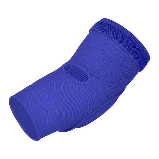 Налокотники спортивні RDX Hosiery Elbow Foam Blue/White XL Кам'янське