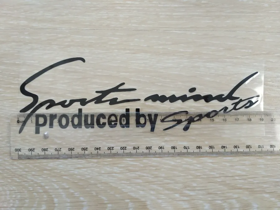 Наклейка на авто Sport mind produced by sports черная Маленькая Киев - изображение 4