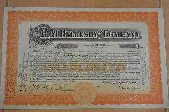 Акція. США. 1930 рік No36446 (Б-4) Полтава