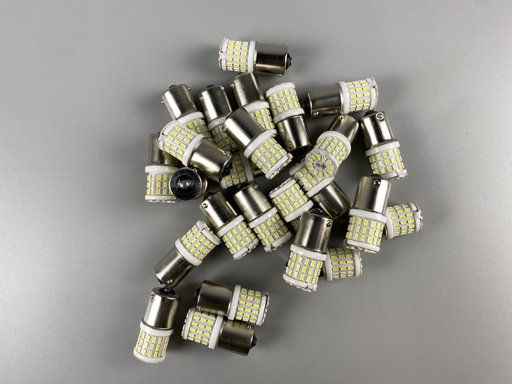 Лампа LED стоп-сигнал покажчик повороту 12V 57 led діодів цоколь 1156 BA15s Мукачево - фото 9