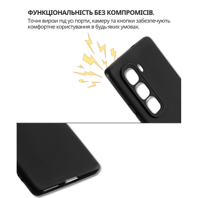 Чехол для мобильного телефона BeCover Silicone Infinix Hot 50 Pro Plus 4G (X6880) Black (714670) Винница - изображение 4