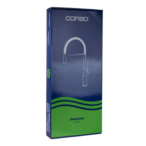 Змішувач Adda d35мм для кухні на гайці синій Corso Житомир - изображение 5