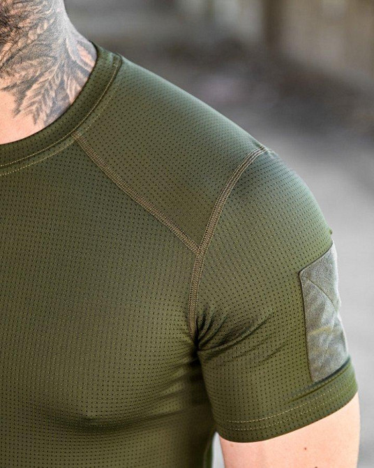 Тактична потовідвідна футболка samuray Cooltuch oliva Одеса - фото 18