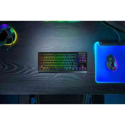 Клавіатура Razer BlackWidow V4 Low-Profile TKL Wireless/Bluetooth/USB Green switch UA Black (RZ03-05450500-R3M1) Вінниця