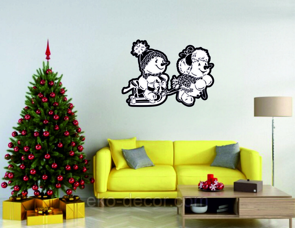 Декоративне настінне Панно «Сніговик», Декор на стену Київ - фото 5