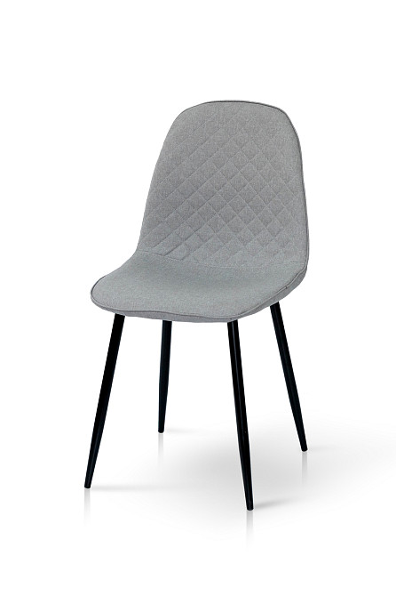 Стілець Марс, чорний/ тканина сіра Київ - фото 2