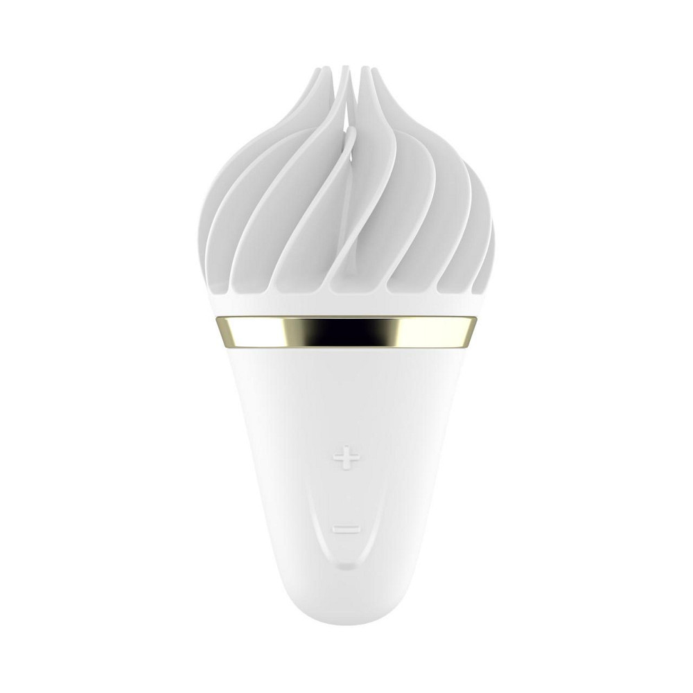 Мороженка-спінатор Satisfyer Lay-On - Sweet Treat White/Gold, 10 режимів роботи, водонепроникний Sex Aura Київ - фото 1
