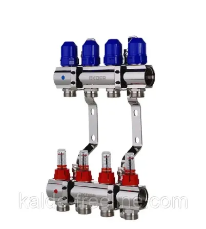 Колектор для теплої підлоги "Koer" на 4 контуру Харків