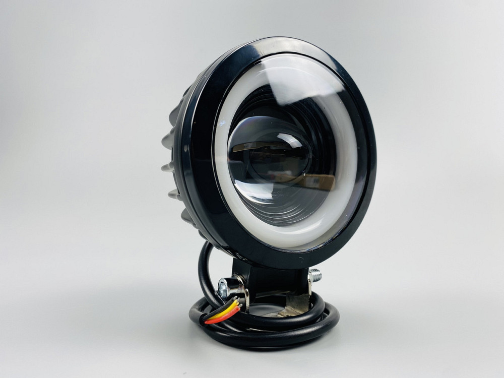 Світлодіодна фара LED кругла 40W + LED кільце, додаткове світло туманна фара Мукачево - фото 7