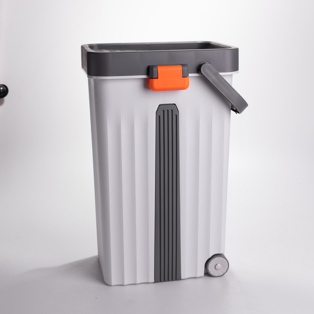 Швабра з відром 14 л для миття підлоги з віджимом плоска насадка з мікрофібри HP-35015-59 Коломия - фото 3