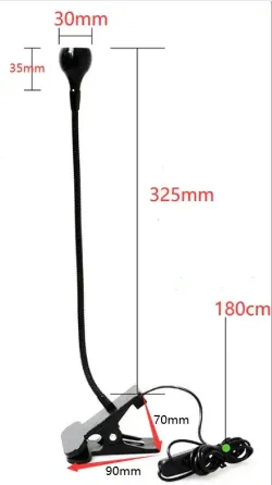 UV/LED лампа для сушки ногтей на прищепке, лампа-фонарик, USB Черный Киев