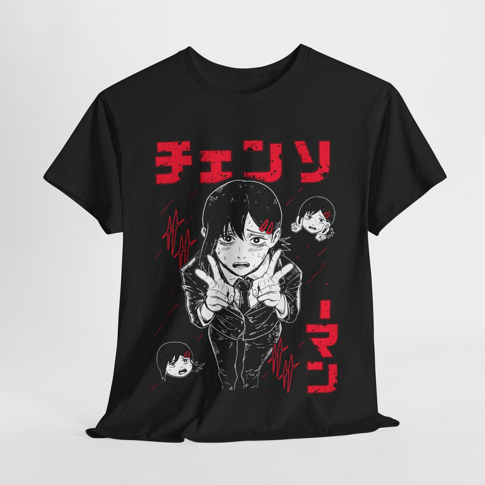 Футболка аниме Человек-бензопила оверсайз (S/M/L) Черний AnimeJ0741 Днепр - изображение 6