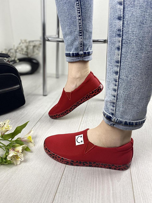 Bona Сліпони жіночі Bona MB-501 червоні (літо, тканина) (1356) Коломия - фото 7