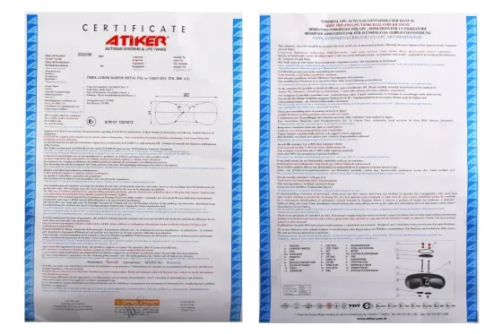 Баллон ГБО тороидальный внутренний H225*D720мм 72л Atiker Винница