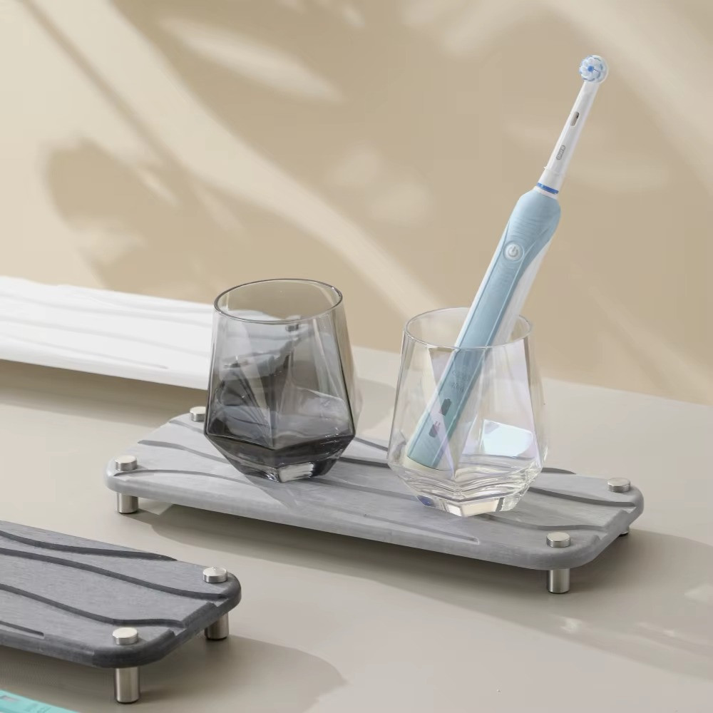 Подставка универсальная для раковины в ванную комнату,кухню,гостиную,каменная из диатомита светло-серая Каменец-Подольский - изображение 7