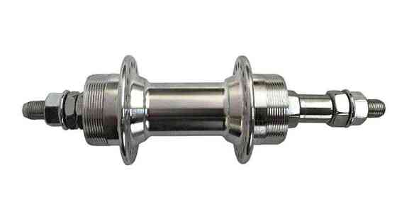 Втулка заднего колеса велосипеда (алюминий) (36 спиц, под диск, трещотка, на пром подшипнике) (Silver) KL Мукачево