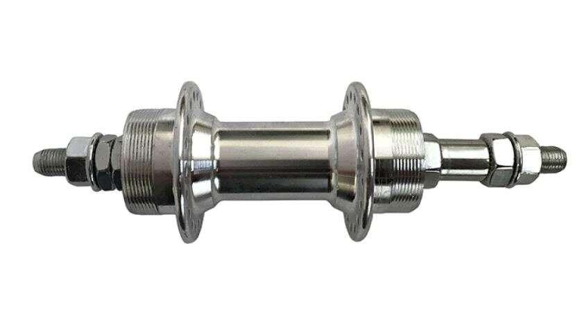 Втулка заднего колеса велосипеда (алюминий) (36 спиц, под диск, трещотка, на пром подшипнике) (Silver) KL Мукачево - изображение 1