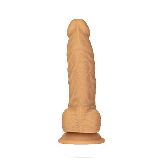 Фаллоимитатор ADDICTION Dual Density Silicone Dildo Caramel 8″, присоска, диаметр 4,3 см, вибропуля Sex Aura Киев