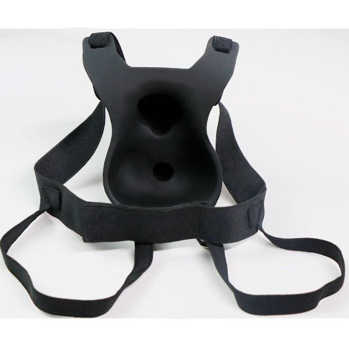 Подвійний порожнистий страпон із вібрацією Lovetoy Vibrating Unisex Hollow Strap On 10 режимів Чорний Вінниця - фото 7