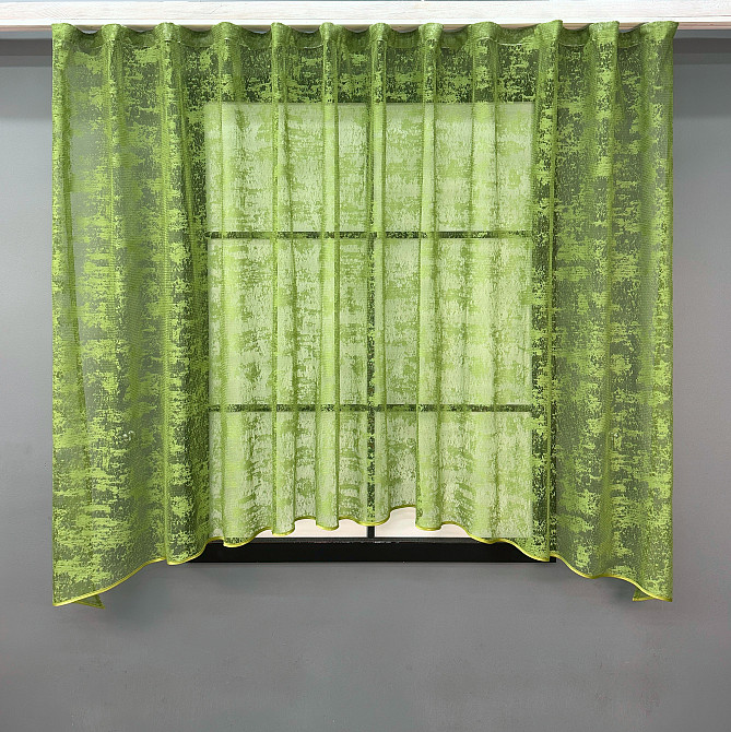 Кухонная арка VR-Textil № 000к жаккард «Мрамор Al-1» оливковый 280х170 см (51-231) Киев - изображение 1