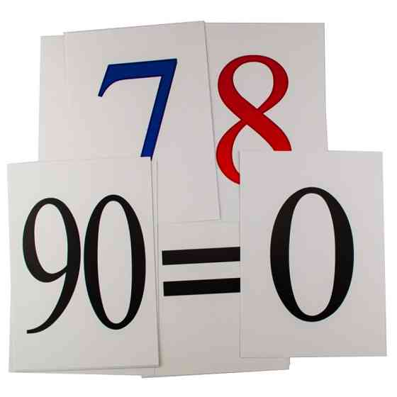 Великі навчальні картки Цифри 71358 А5 200х150 мм Вінниця