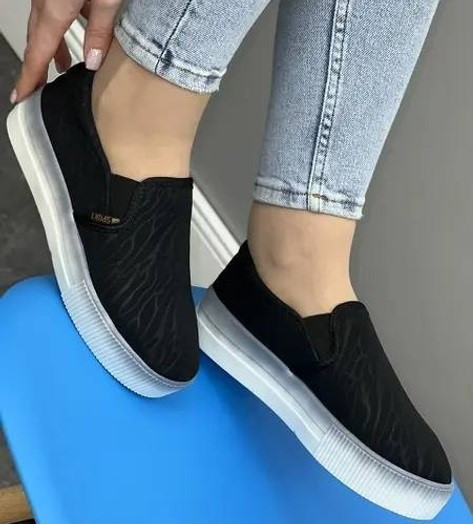 Жіночі Чорні Сліпони Мокасини на Високої Толстой Підошві Танкетке (розміри: 36,37,38,39) Дніпро - фото 6