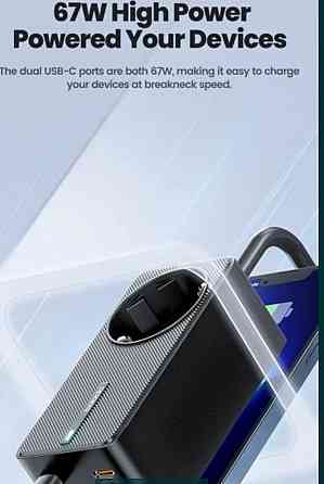 Зарядка Toocki 67w. Gan Rower Adapter Socket. Київ