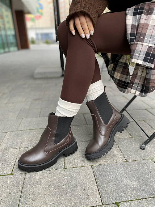 Garti Черевики жіночі GARTI 361 шоколадні (зима, шкіра натуральна) (6014) Коломыя - изображение 5