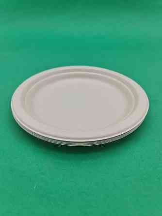 Тарелка бумажная круглая 160мм бежевая  D-7  (50 шт) Харьков