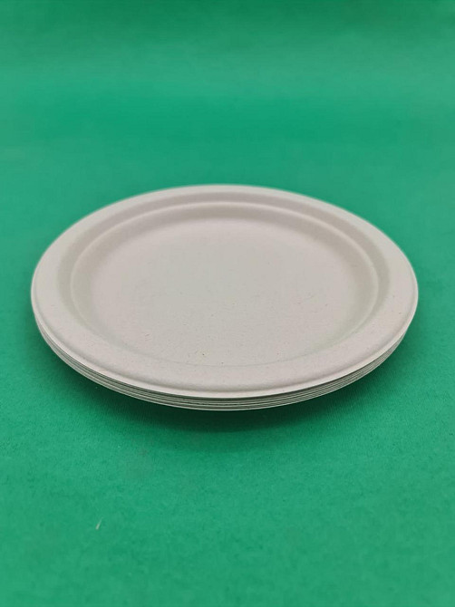 Тарелка бумажная круглая 160мм бежевая  D-7  (50 шт) Харьков - изображение 1