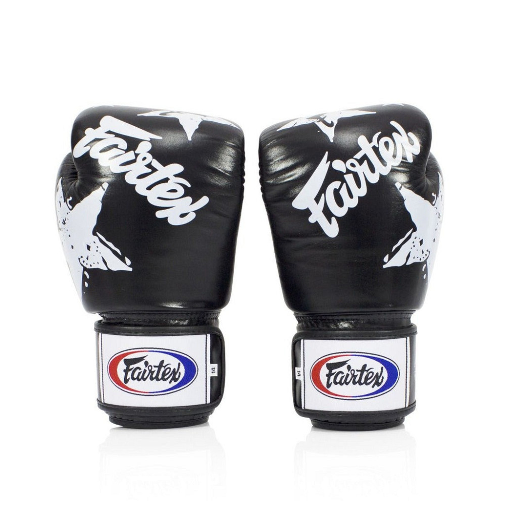 Боксерські рукавиці Fairtex BGV1 Nation Print Black 16 унцій (бинти в комплекті) Каменское - изображение 3