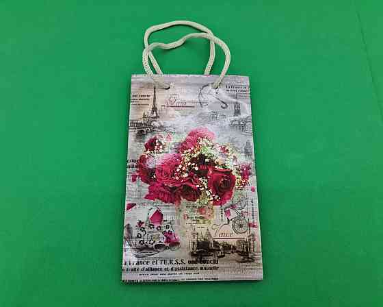 Пакет бумажный подарочный малый 11/18/5(арт М078) (12 шт) Харьков