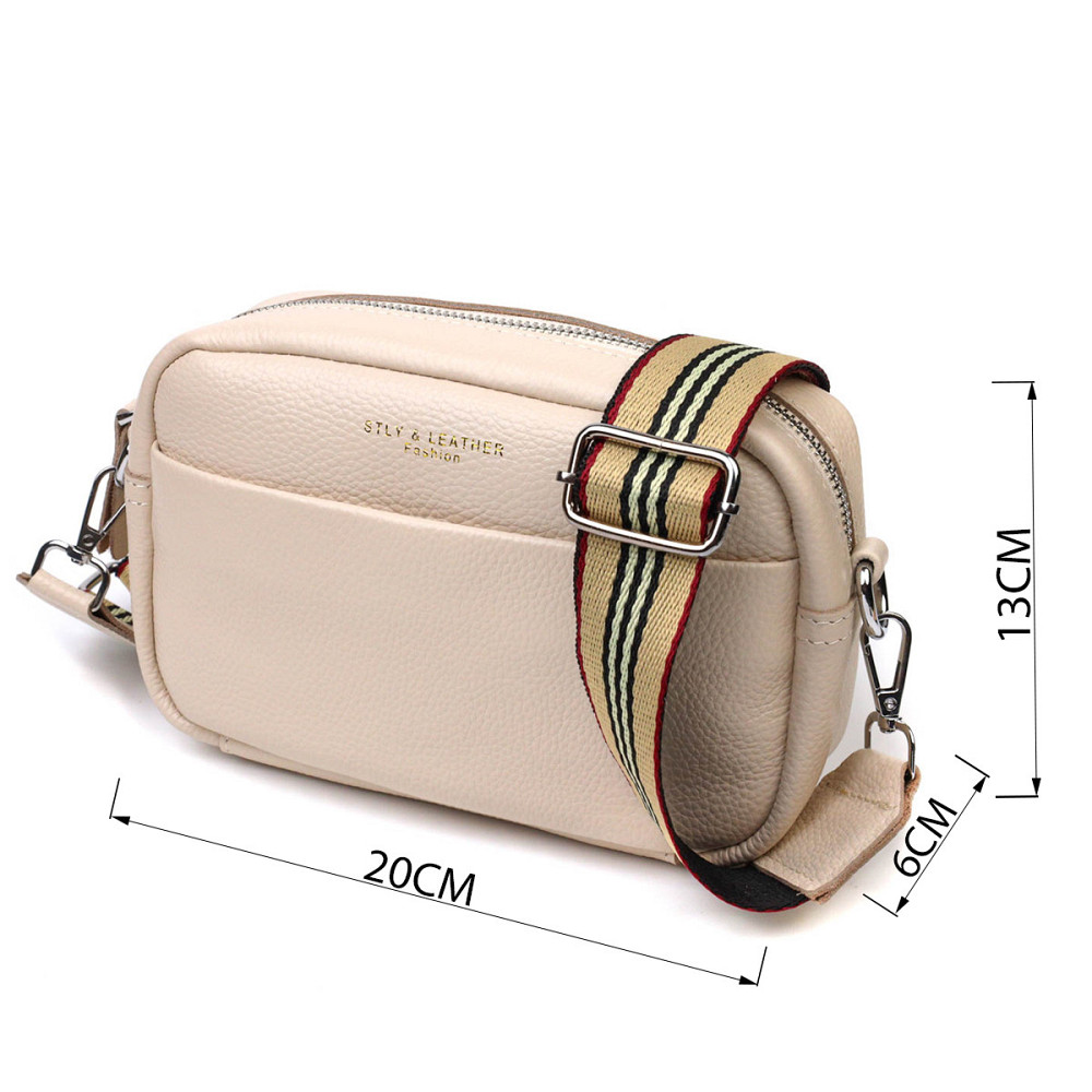 Отличная женская сумка на плечо из натуральной кожи 22121 Vintage Белая Киев - изображение 3