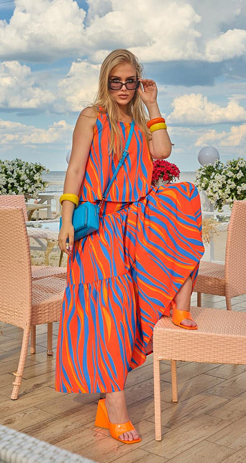 Коттоновий костюм спідниця топ Київ - фото 4