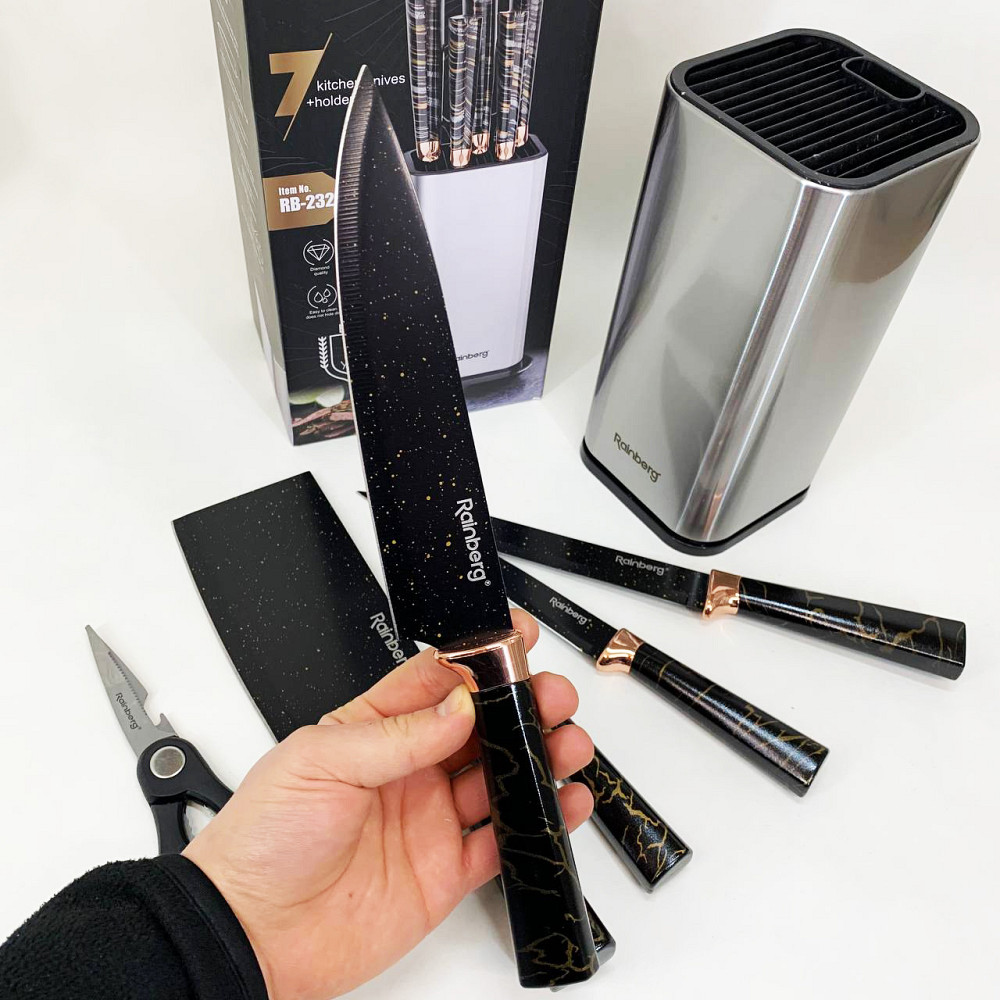 Набір ножів для гурманів і кулінарів, Кухонні ножі для нарізання Професійні ножі домашньої кухні MU-60 Івано-Франківськ - фото 6