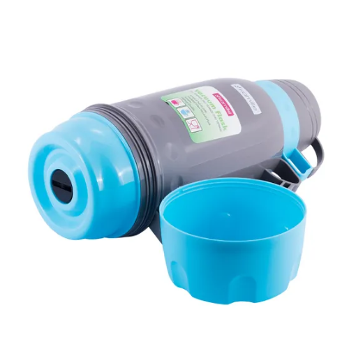 Термос 1,8л зі скляною колбою і 3 пластиковими чашками  KAMILLЕ 2081 Житомир - фото 9