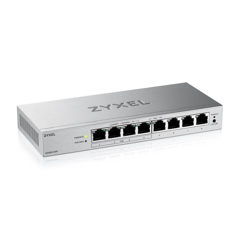 Коммутатор ZYXEL GS1200-8HP v3 (GS1200-8HPV3-EU0101F) ( 27487 ) Харків - фото 3
