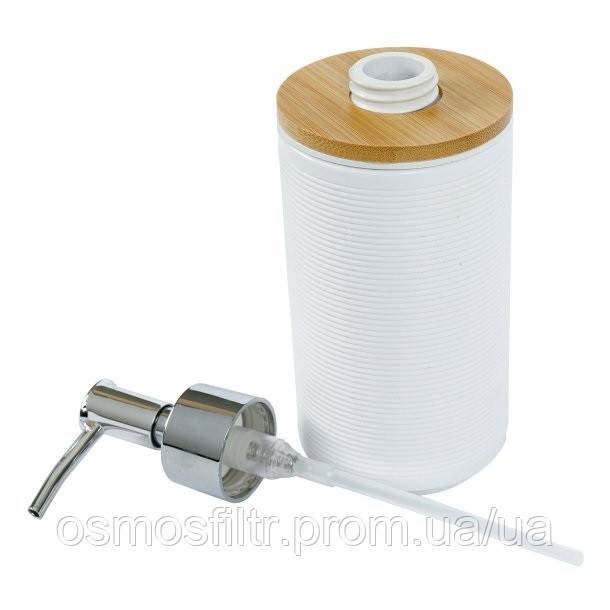 Набір для ванної кімнати Axentia з 3 предм білий рифлений пластик (135948) Київ - фото 5