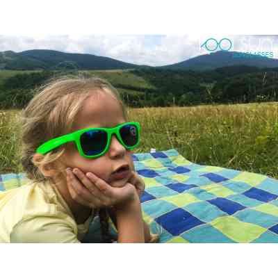 Дитячі сонцезахисні окуляри Koolsun Wave, 3-10 років, неоново-зелен (KS-WANG003) Вінниця